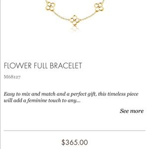 Louis Vuitton flower full bracelet